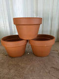 Trio of Terracotta Planter Pots (B)