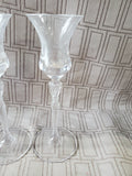Pair of Royal Doulton "Oxford" Crystal Stemmed Candlestick Holders