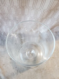 Clear Glass Pedestal Pillar Candle Holder