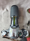 Canon AE-1 Camera with 2 Lenses UNTESTED