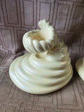 Pair of Ceramic Seashell Candle Holders
