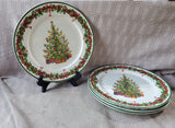 Set of 4 Traditions "Holiday Celebrations" by Christopher Radko Dinner Plates (2 SETS AVAILABLE PRICED INDIVIDUALLY AT $30 EACH)