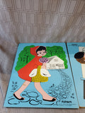 Pair of Vintage Playskool Wooden Children's Puzzles (C)