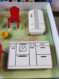 Vintage Strombecker True Scale Play Furniture Kitchen Set Model No. 75-200 (D)