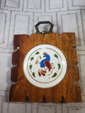 Wooden Rooster Wall Hanging