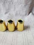 Lot of 3 Brass Candle Followers