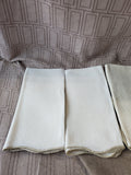 Set of 8 Scalloped Edge Fabric Napkins