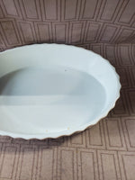 White Ceraminc Oblong Baking Dish