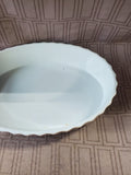 White Ceraminc Oblong Baking Dish
