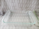 Pair of Pyrex Clear Glass Baking Dishes