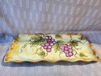 Ceramic Grape Serving Platter