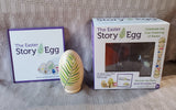 The Easter Story Egg Book and Wooden Nesting Egg Set