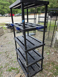 Black Plastic Garage Shelving Unit (C)