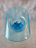 Hand Blown Blue Glass Vase