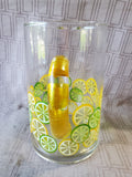 Lemon and Lime Clear Glass Pitcher