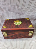 Wooden Deer Jewelry Box with Mirror