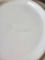 Crate and Barrel Embossed Fruit Ceramic Serving Bowl