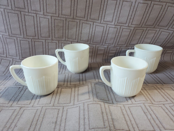 Set of 4 White Demitasses