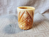 Joe St. Clair Chocolate Slag Glass Toothpick Holder