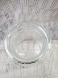 (B) Clear Glass Vase with Rim