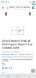 Lloyd Flanders Teak Cocktail Table and End Table Set