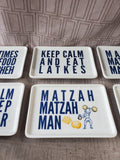 Lot of 6 Jewish Themed Appetizer Plates