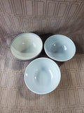 Lot of Assorted Asian Inspired Rice Bowls with Spoons