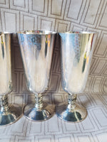 Set of 6 Plator Silverplate Goblets (2 SETS AVAILABLE PRICED INDIVIDUALLY AT $20 EACH)