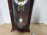 Ethan Allen Skeleton Style Pendulum Wall Clock DOES NOT APPEAR TO BE WORKING