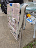 Folding Lawn Chair w/Fabric Seat (three available, priced separately)