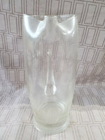 Clear Glass Engraved Pitcher