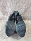 Pair of Mossimo Paisley Black Patent Platform Heels—Women's Size 8.5