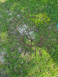 Rustic Metal Planter Basket on Legs