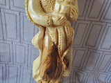 Carved Wooden Madonna & Child Figurine