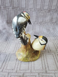 (A) Royal Worcester "Pied Woodpecker" #3363 Figurine