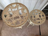 Painted Metal Plant Stand Set, 2-Piece