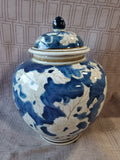 Blue and White Asian Inspired Ginger Jar