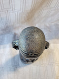 (A) Hand Carved Ebony Wood African Folk Art Statue