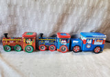 Lot of Tin Train/Truck Holiday Boxes