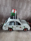 Lot of 3 Metal Christmas Car Figurines