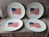 10 Piece Plastic Americana Dinner and Salad Plate Set