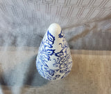 Mikasa Home Accents Ceramic Blue and White Floral Christmas Tree Figurine