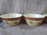 Set of 4 Melamine Palm Tree Soup Bowls