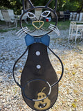 Metal Cat Planter Pot Holder