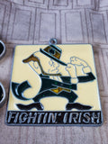 Pair of Irish Themed Stained Glass Suncatchers