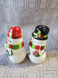 Ceramic Snowman Salt and Pepper Shaker