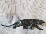 Hand Carved Horn Panter Figurine