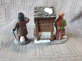 Department 56 Dickens' Village "London Newspaper Stand" 2 Piece Figurine Set