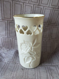 Lenox Reticulated Heart Vase