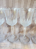 Set of 5 Stemmed Crystal Goblets